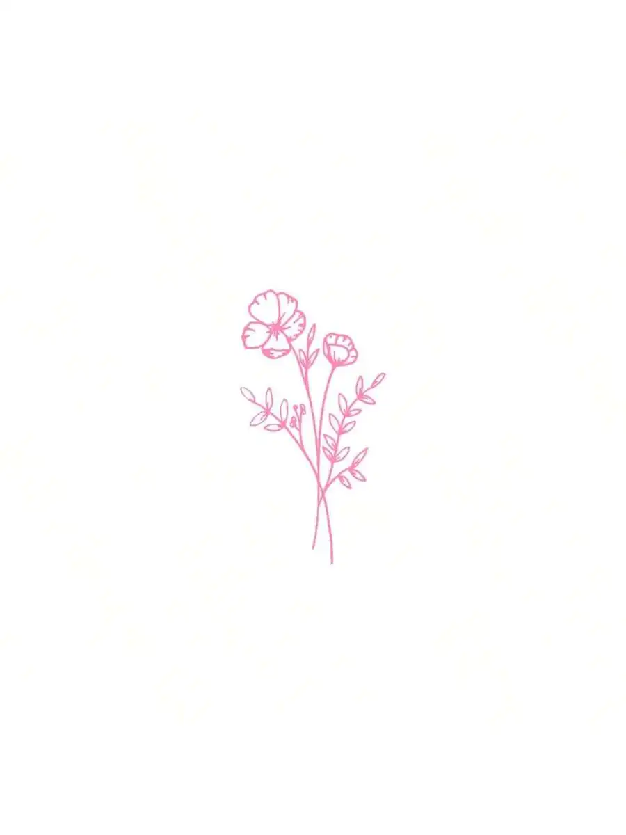 Body Jewelry Piercing - 1 stks wilde bloemen autosticker, geschikt