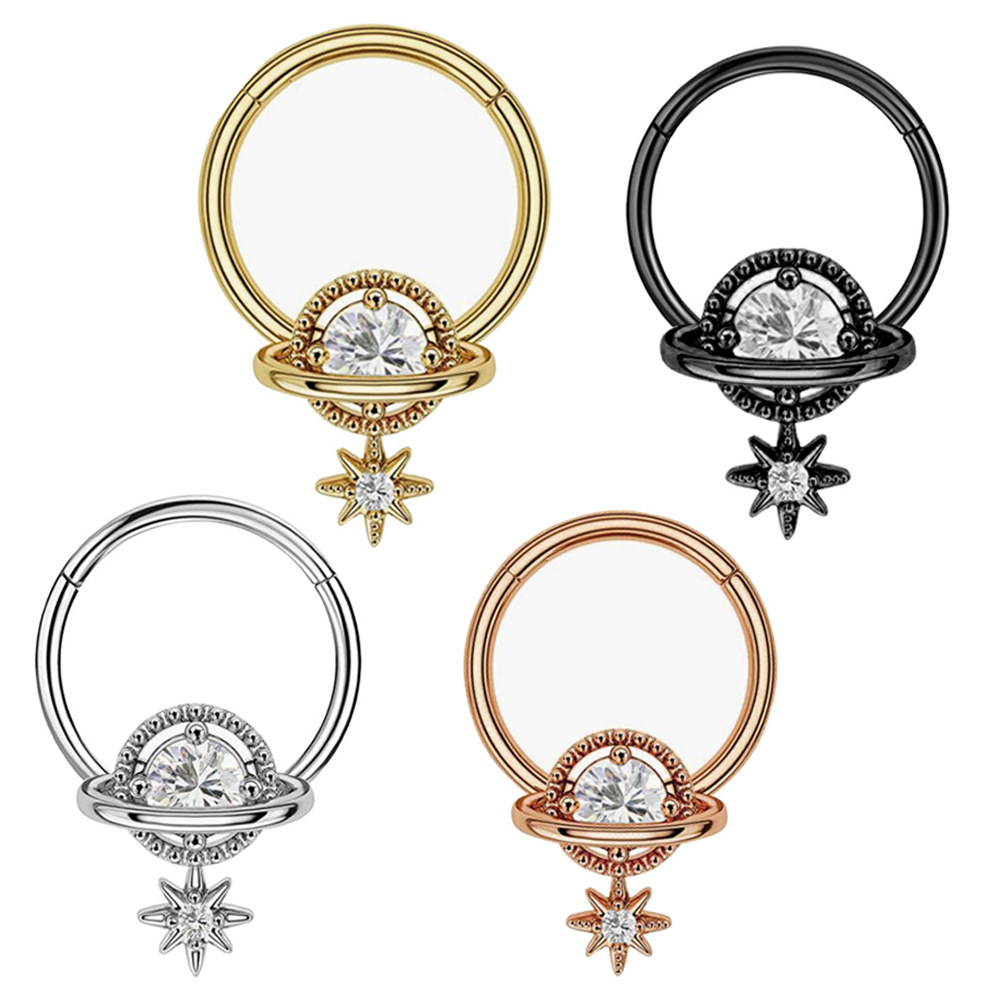 Body Jewelry Surgical Steel - Septum ringen planet sieraden chirurgisch staal