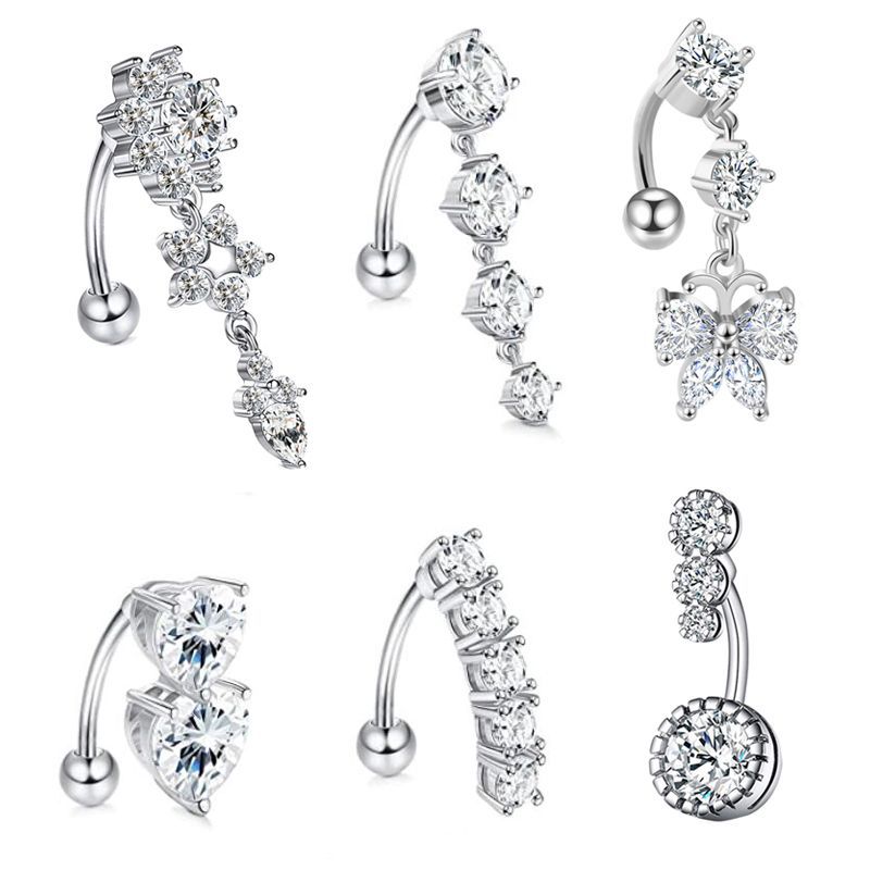 Body Jewelry Surgical Steel - Buikknopring Hangende buikringen Chirurgisch roestvrij staal