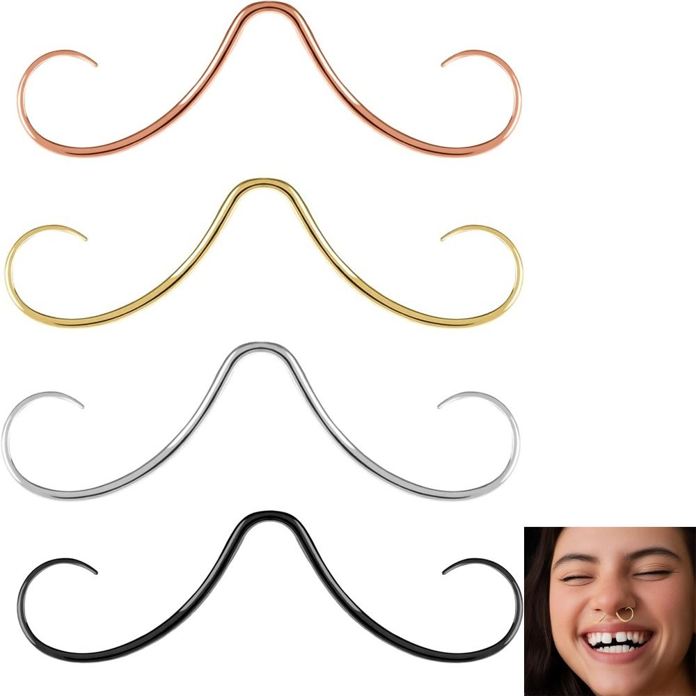Body Jewelry Surgical Steel - Piercing Sieraden Snor Septum Ring Body