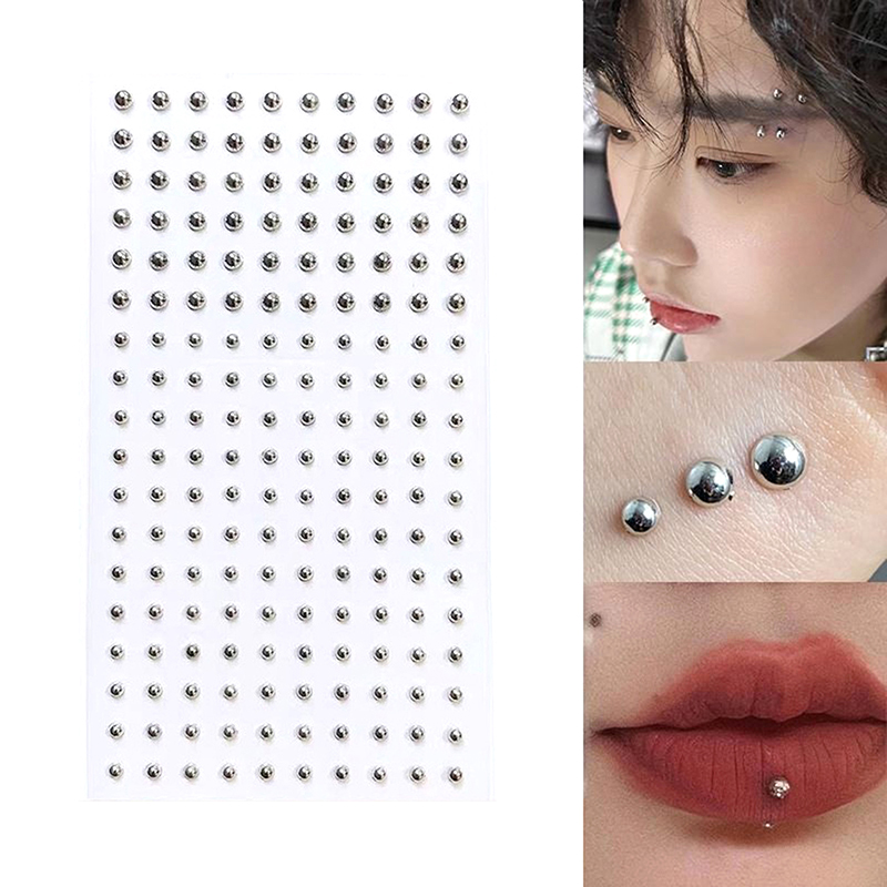 Body Jewelry Piercing - Diamant Sticker Fake Neus Stud Zelfklevende