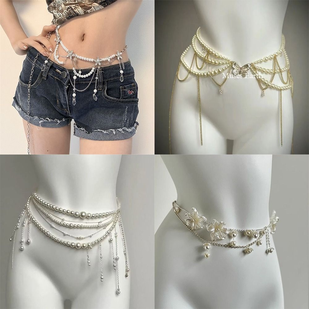 Body Jewelry Women - Mode Elegante Parel Taille Kettingen Taille