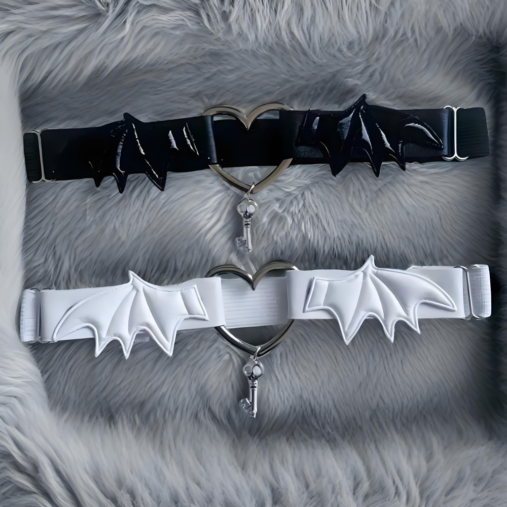 Body Jewelry Leg Chain - Gothic Harajuku Zwart Hart Vleugel Beenketting