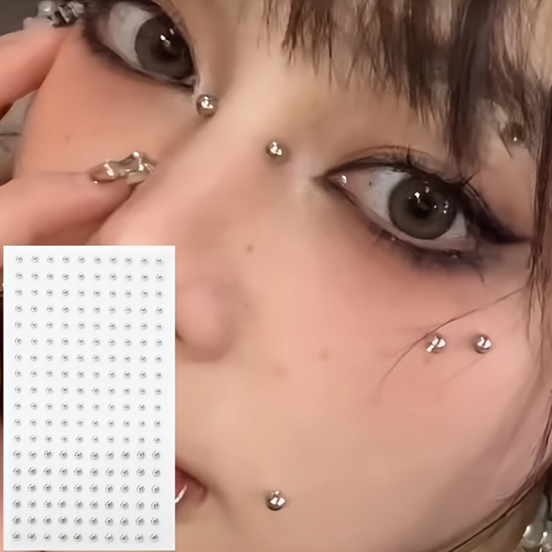 Body Jewelry Piercing - 4-delige set zelfklevende nep-piercingsets zonder piercing,