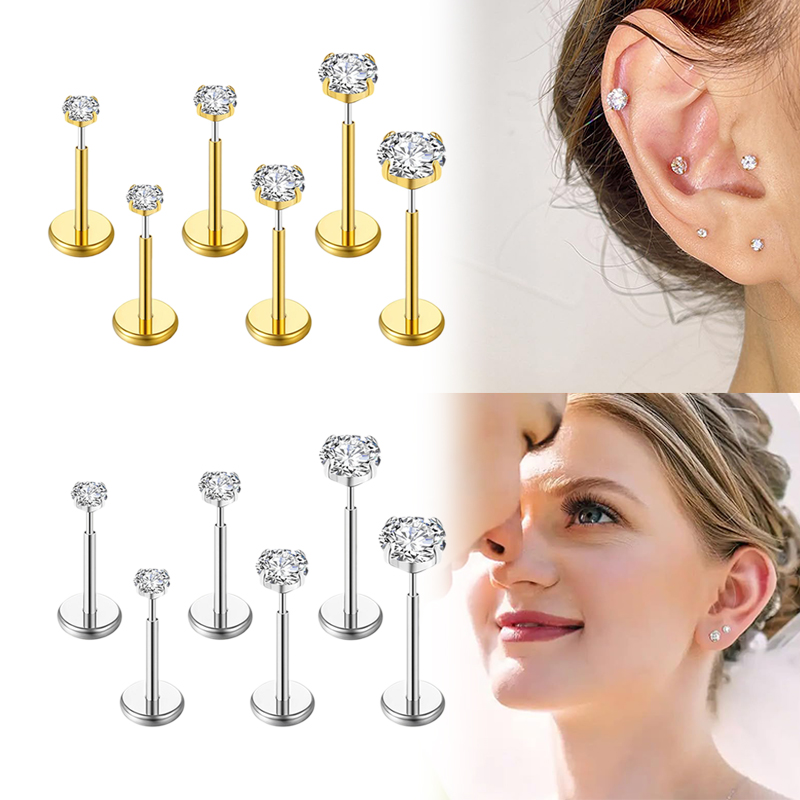 Body Jewelry Surgical Steel - 20G/18G/16G Chirurgisch RVS draadloze neus septum