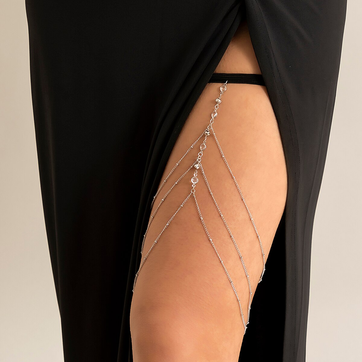 Boho elastische band kristal b - Body Jewelry Leg Chain recensie en prijs