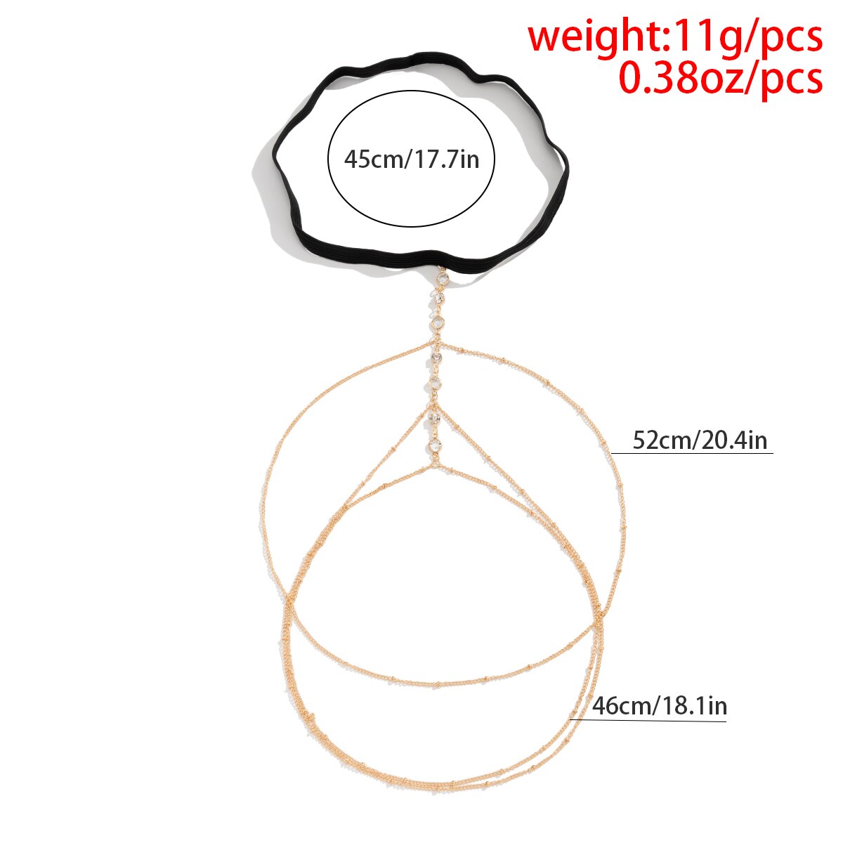 Boho elastische band kristal b - Body Jewelry Leg Chain recensie en prijs