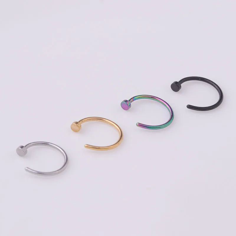 5 stks/partij 20G Neusring Hoo - Body Jewelry Surgical Steel recensie en prijs