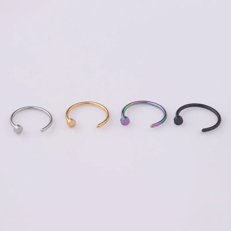 5 stks/partij 20G Neusring Hoo - Body Jewelry Surgical Steel recensie en prijs