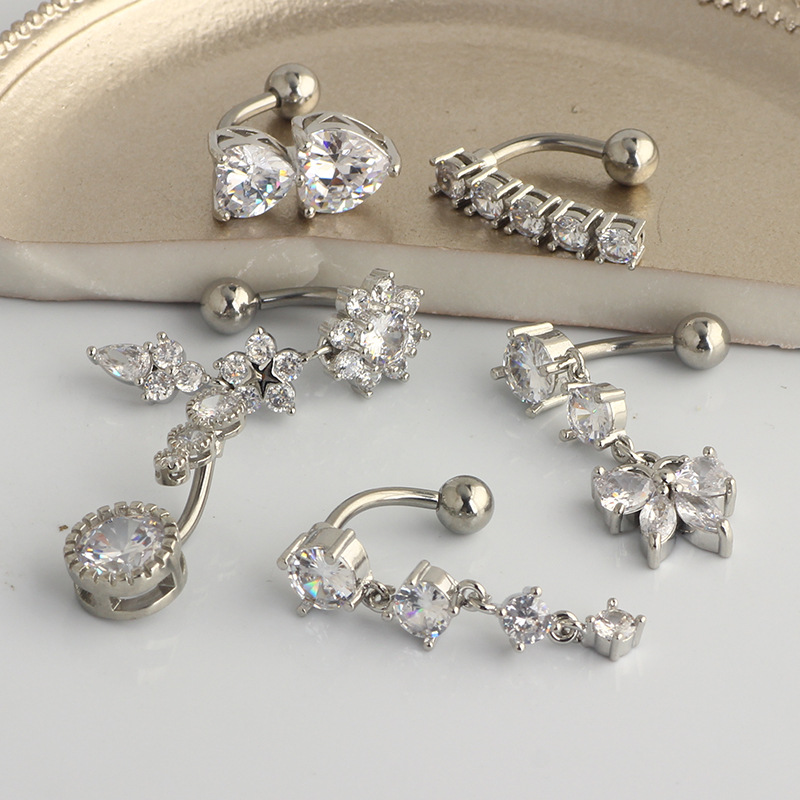 Buikknopring Hangende buikring - Body Jewelry Surgical Steel recensie en prijs