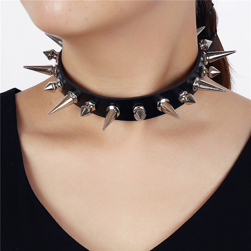 Punk lederen nagelkraag kettin - Body Jewelry Leg Chain recensie en prijs