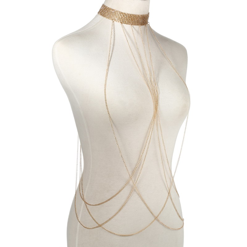 Goud Kleur Body Chain Vrouwen  - Body Jewelry Women recensie en prijs
