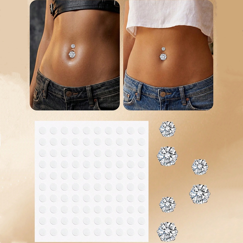Neppe buikpiercing met kubieke - Body Jewelry Piercing recensie en prijs