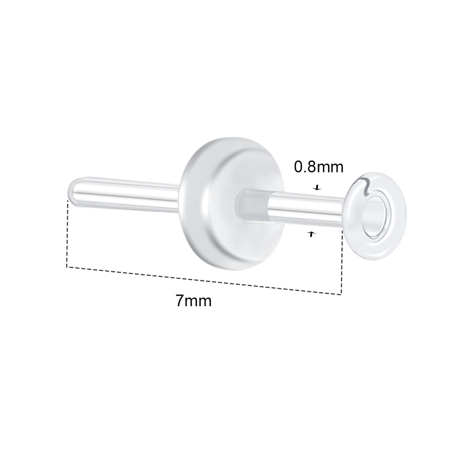 1/5PCS Glazen Neus Stud Transp - Body Jewelry Storage recensie en prijs