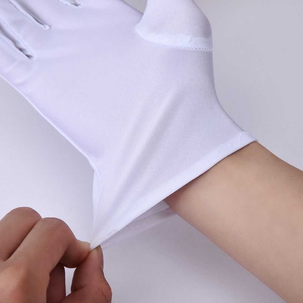 Zachte witte katoenen handscho - Body Jewelry Websites recensie en prijs
