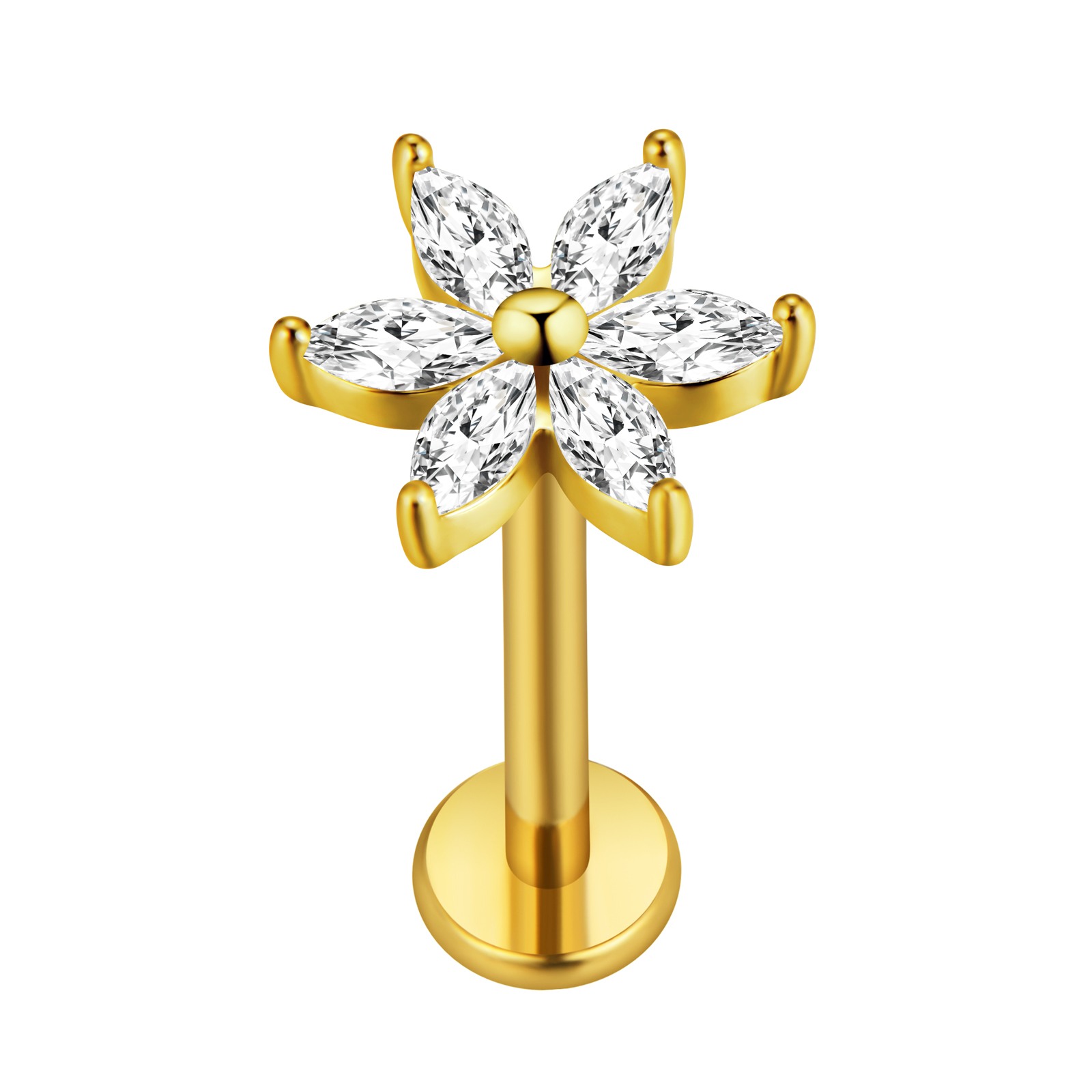 Maple Leaf Labret Piercing Ste - Body Jewelry Surgical Steel recensie en prijs