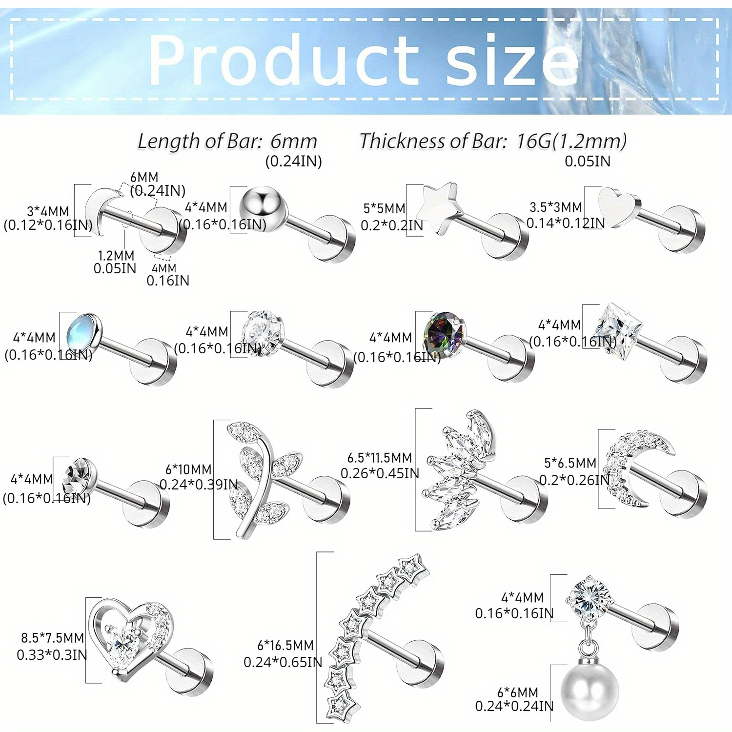 Drperfect RVS Kraakbeen Stud O - Body Jewelry Surgical Steel recensie en prijs