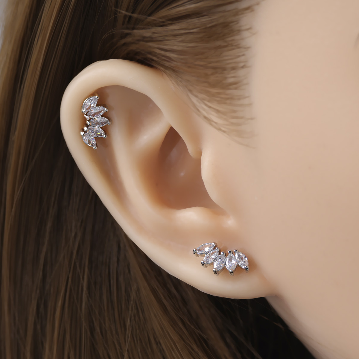 2 stks Kraakbeen Oorbellen Stu - Body Jewelry Surgical Steel recensie en prijs