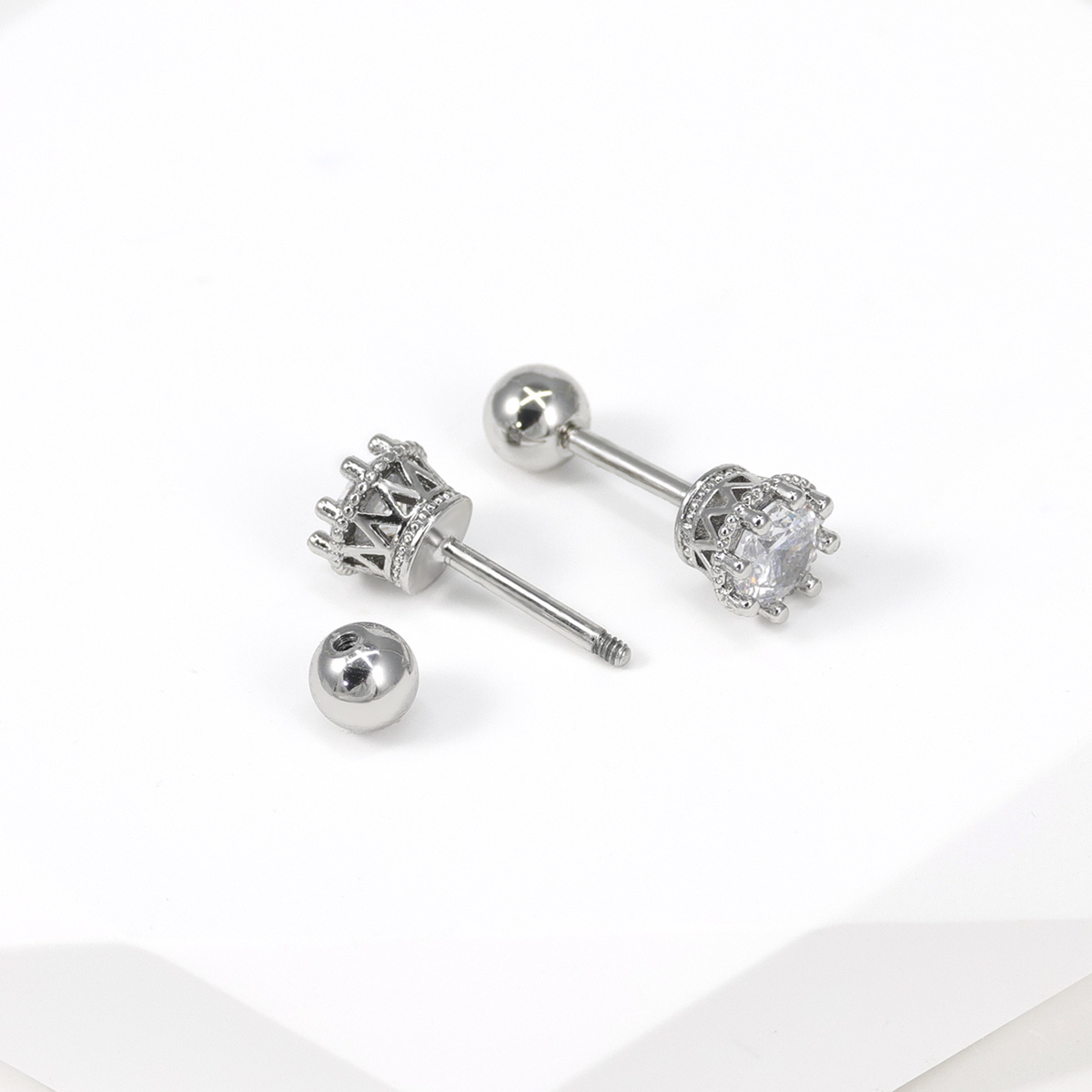 2 stks Kraakbeen Oorbellen Stu - Body Jewelry Surgical Steel recensie en prijs