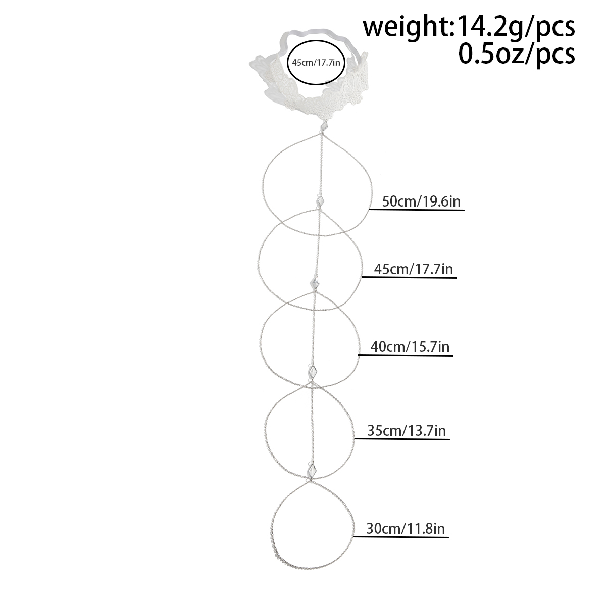 Lacteo Trendy Lange Kant Meerl - Body Jewelry Leg Chain recensie en prijs