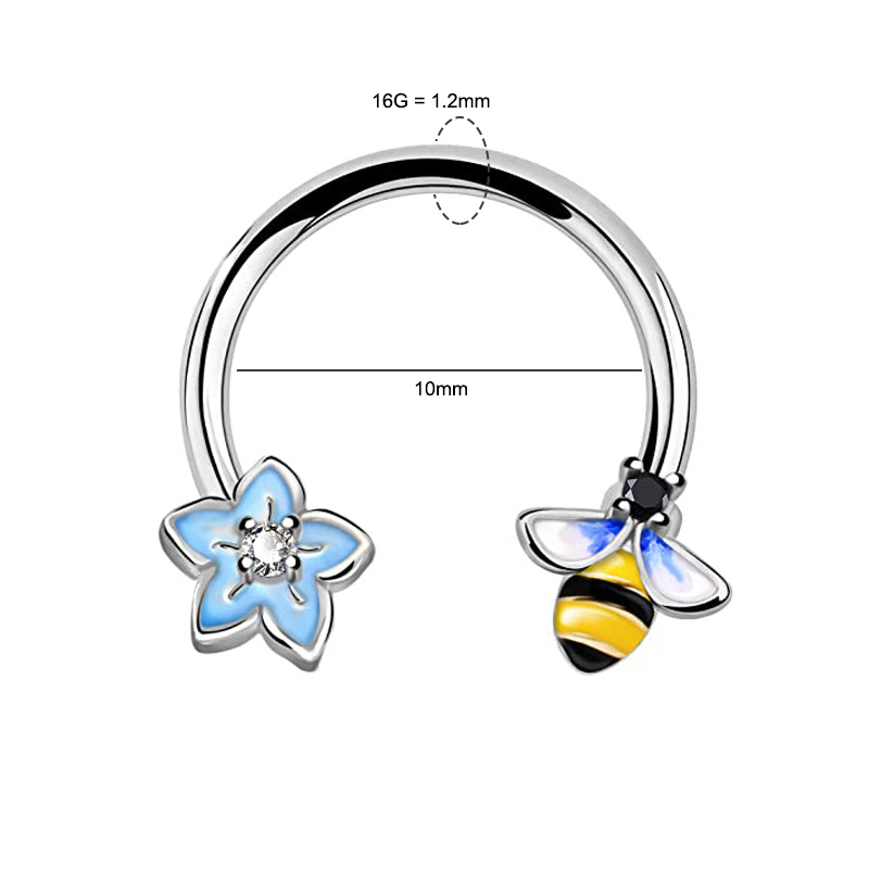 16G Septum Ring Daith Piercing - Body Jewelry Surgical Steel recensie en prijs