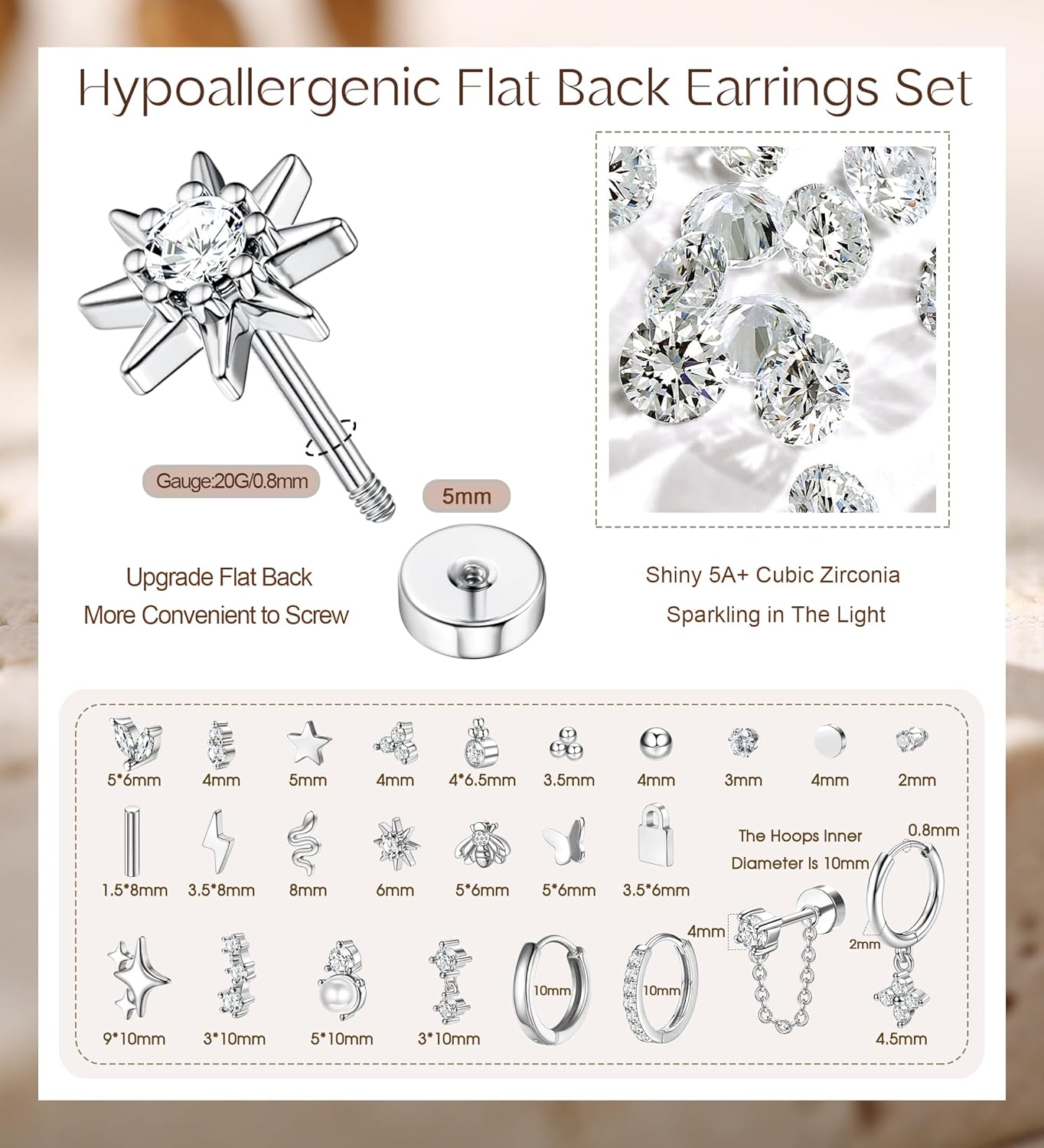 Bobisty 1pc oorbellen voor gev - Body Jewelry Surgical Steel recensie en prijs
