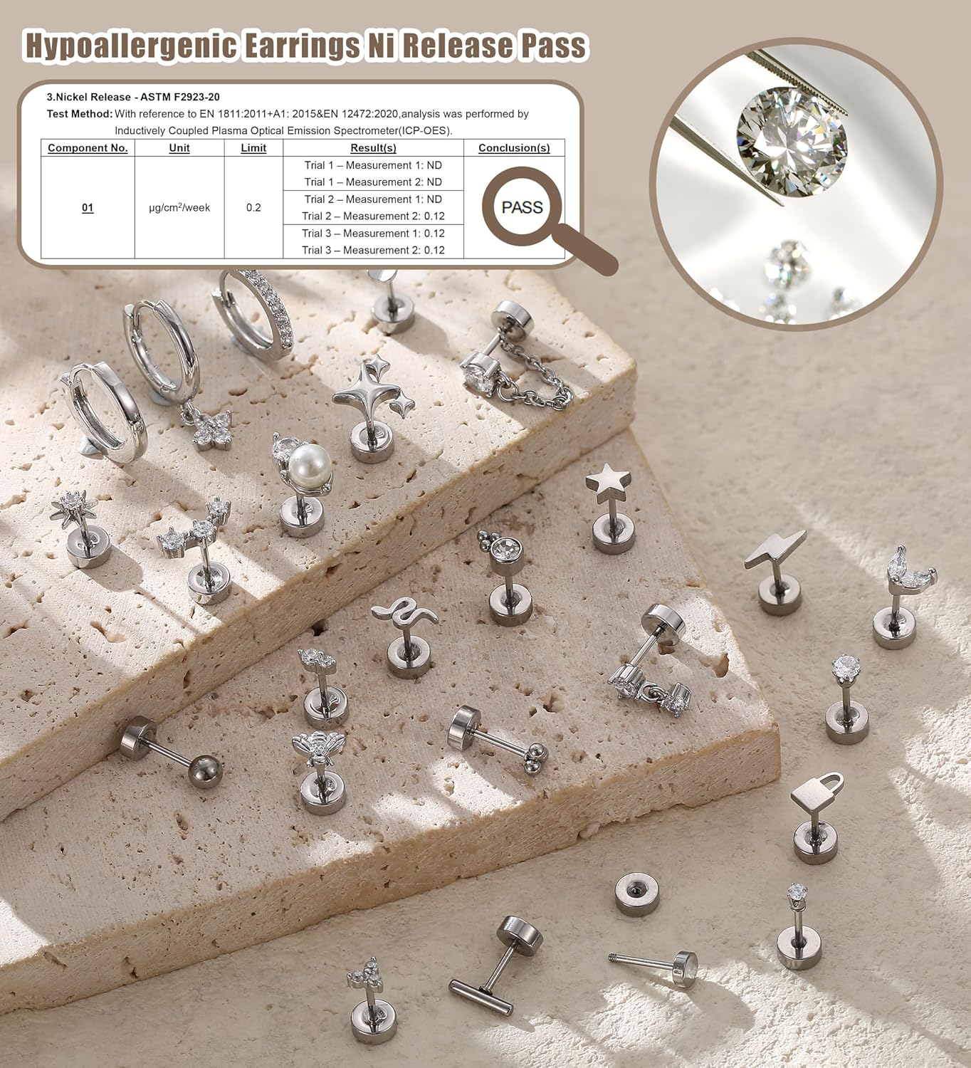 Bobisty 1pc oorbellen voor gev - Body Jewelry Surgical Steel recensie en prijs