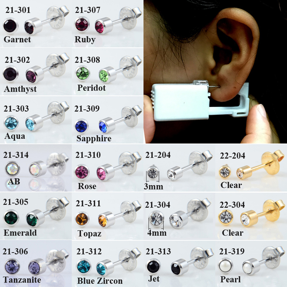 24 Stks/doos Geen Pijn Oorpier - Body Jewelry Storage recensie en prijs