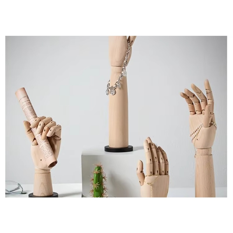 Massief houten hand mannequin  - Body Jewelry In Store recensie en prijs