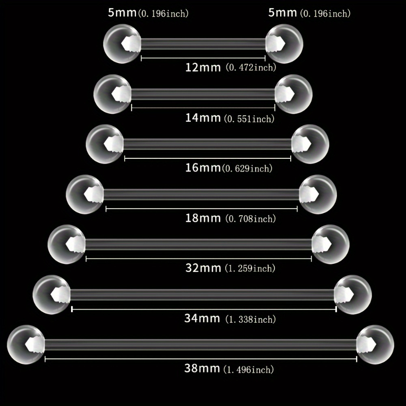 JKC Winkel 10 stks Acryl Barbe - Body Jewelry In Store recensie en prijs